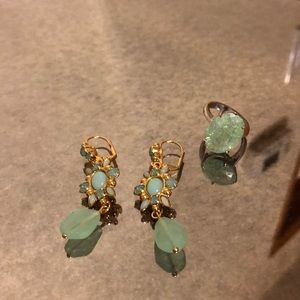 SOLD- Sorrelli Turquoise Drop Earrings /ring